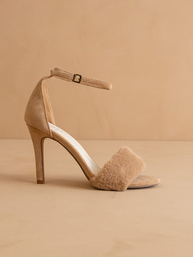 The Hadley | Almond Feather Heels