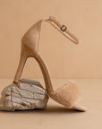 The Hadley | Almond Feather Heels