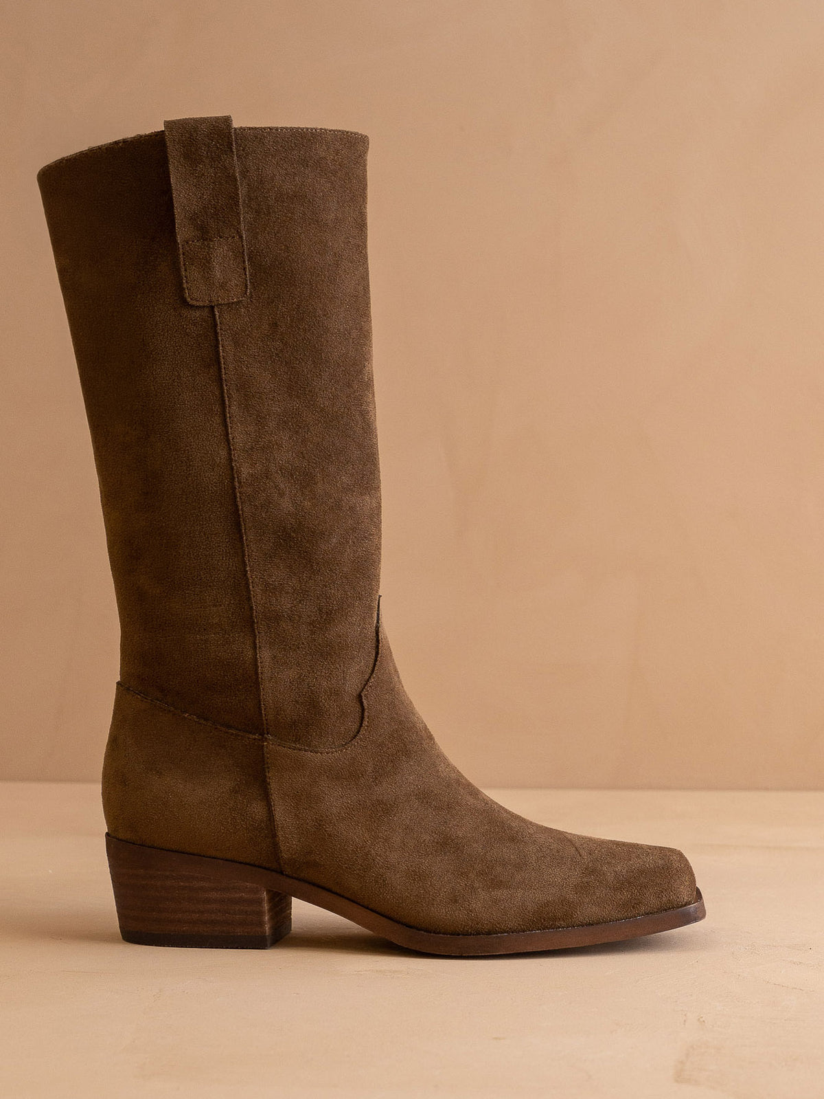 The Harrison | Brown Premium Faux Leather Slouch Western Boot