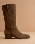 The Harrison | Brown Premium Faux Leather Slouch Western Boot