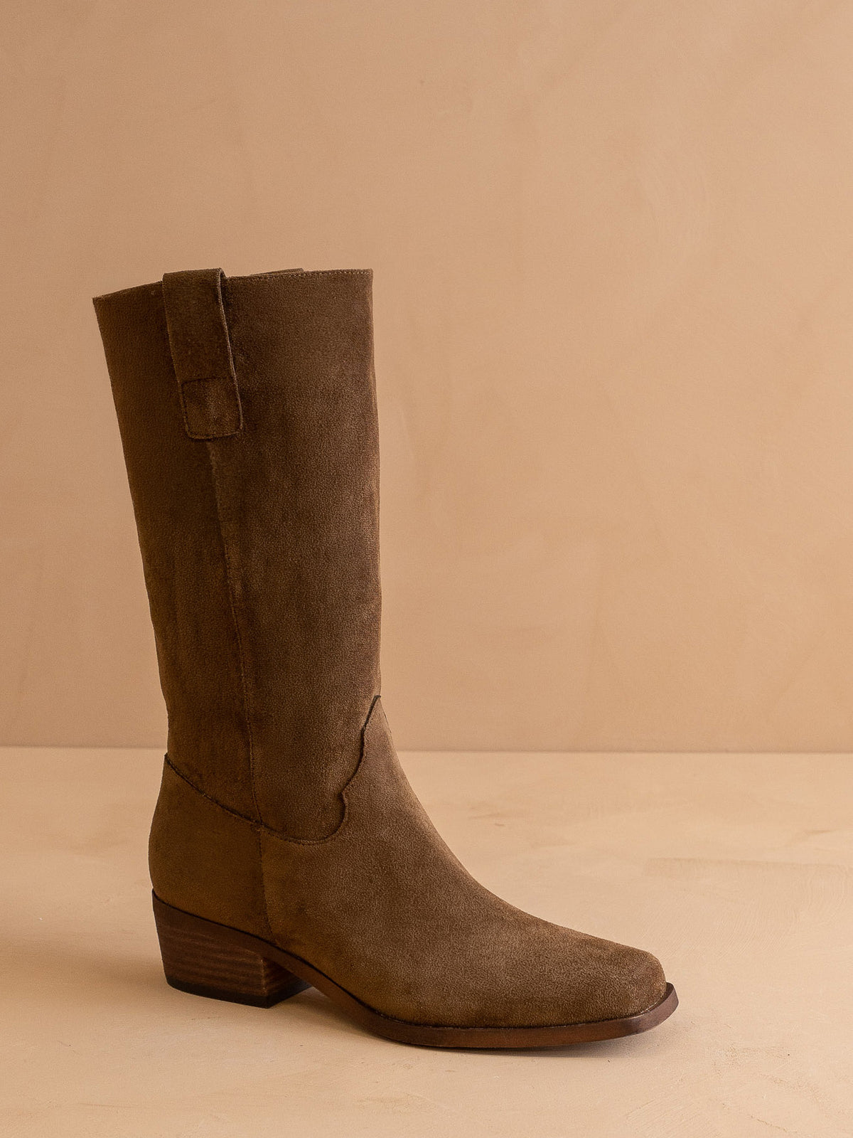 The Harrison | Brown Premium Faux Leather Slouch Western Boot