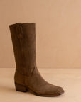 The Harrison | Brown Premium Faux Leather Slouch Western Boot