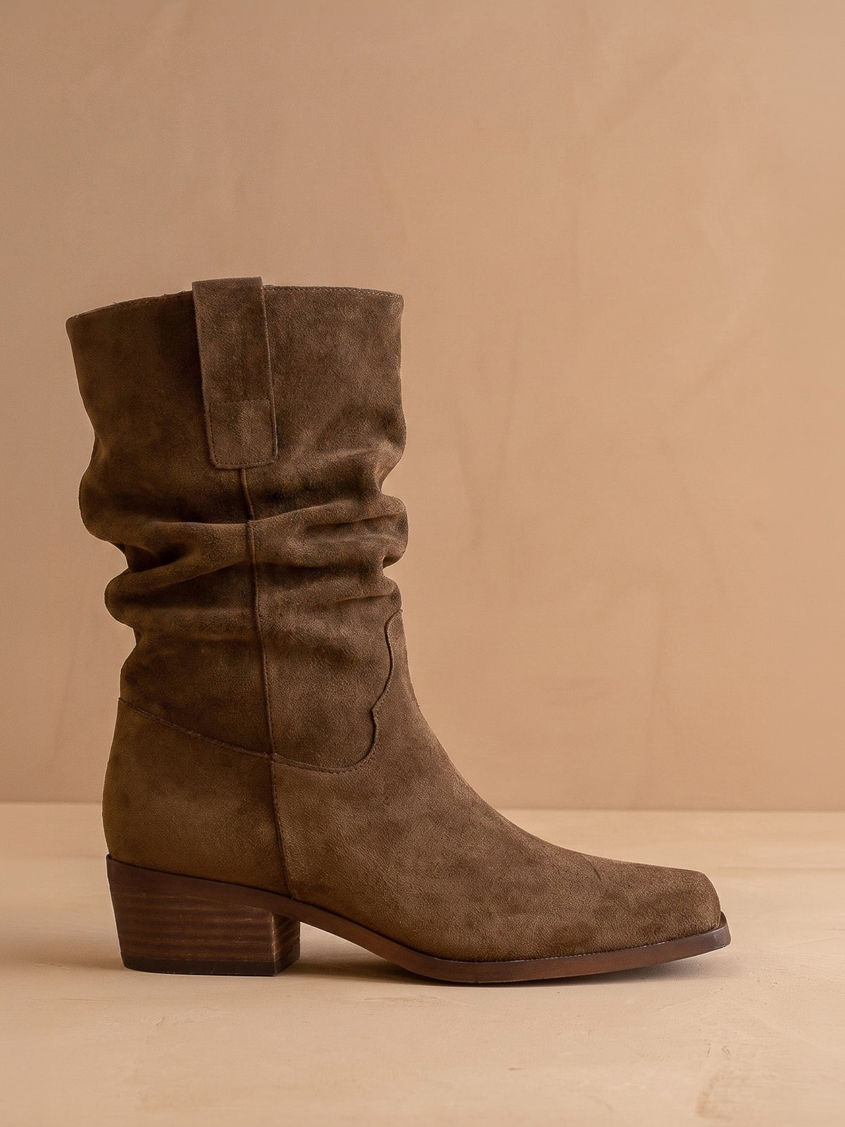 The Harrison | Brown Premium Faux Leather Slouch Western Boot