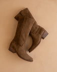 The Harrison | Brown Premium Faux Leather Slouch Western Boot