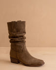 The Harrison | Brown Premium Faux Leather Slouch Western Boot