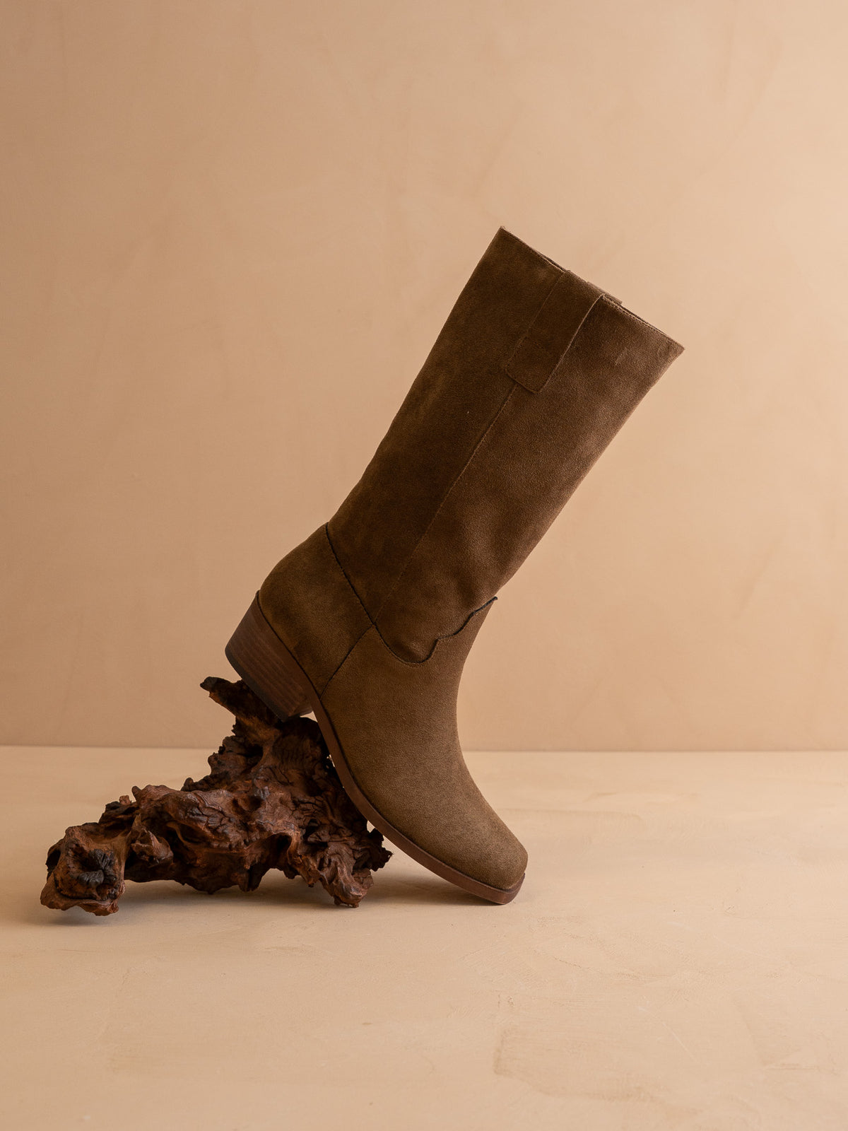 The Harrison | Brown Premium Faux Leather Slouch Western Boot