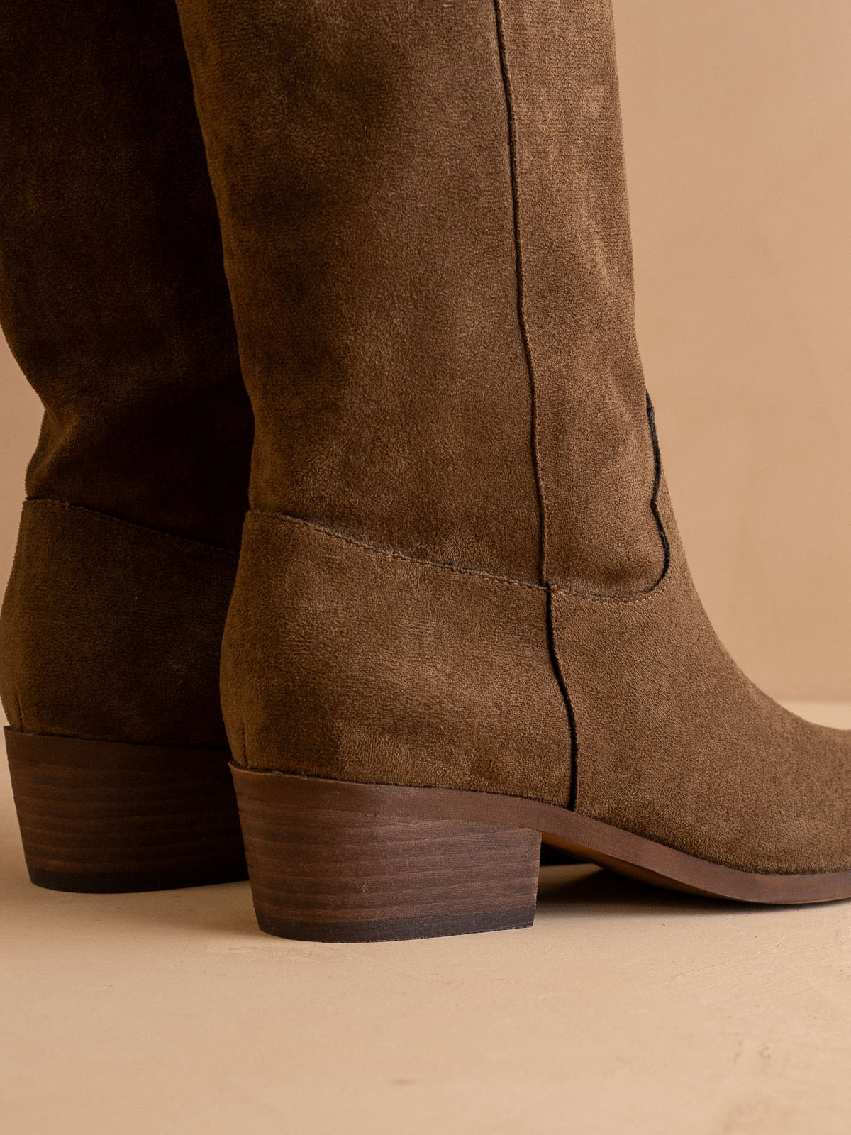 The Harrison | Brown Premium Faux Leather Slouch Western Boot