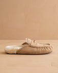 The Hayden | Almond Fur Lined Mule Loafer