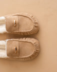 The Hayden | Almond Fur Lined Mule Loafer