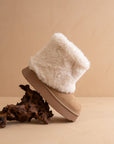 The Johanna | Latte Fur Platform Boot