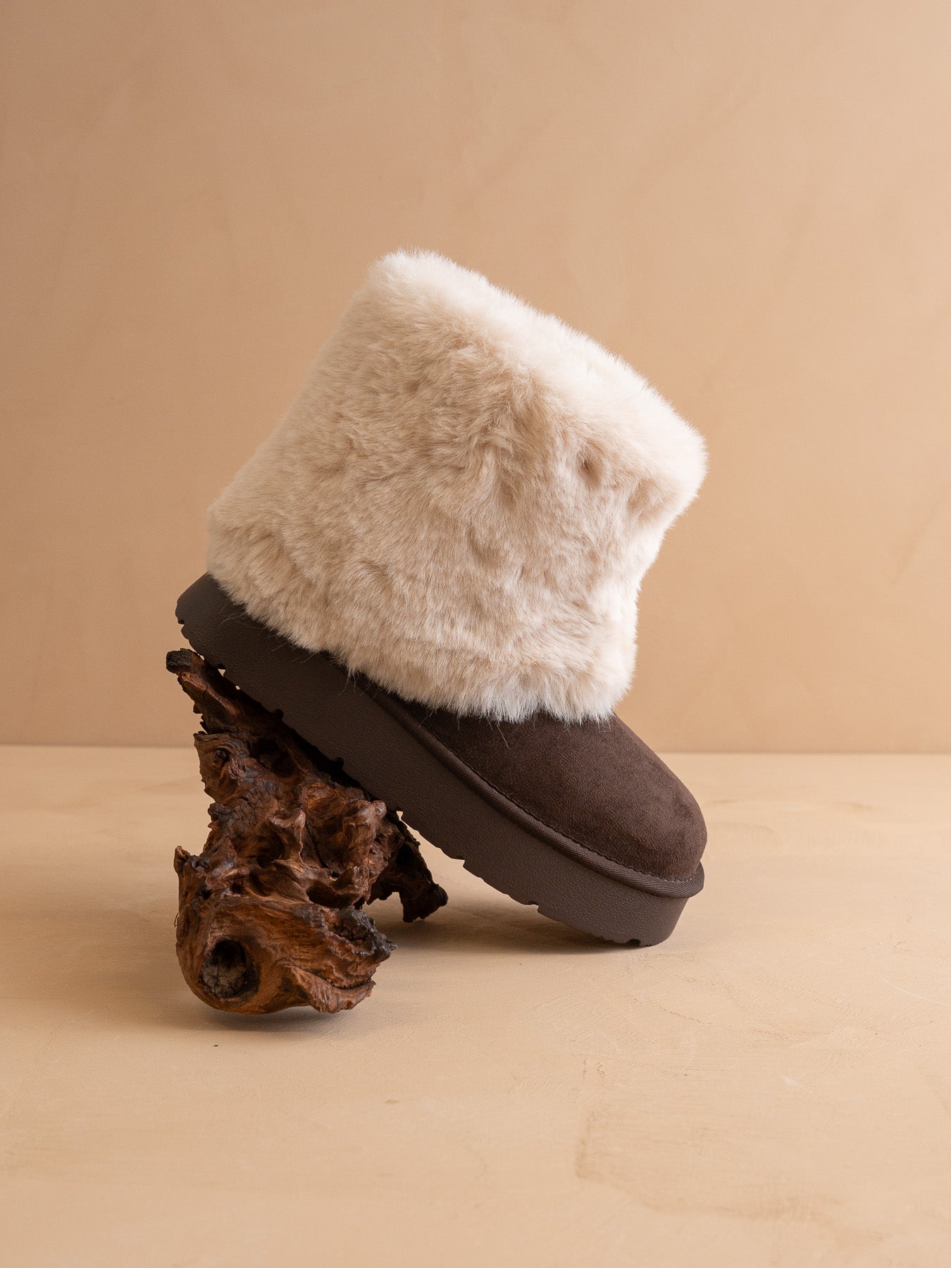 The Johanna | Coffee Fur Platform Boot