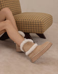 The Jobie | Almond Fur Platform Mini Boot