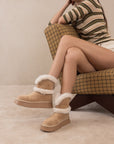 The Jobie | Almond Fur Platform Mini Boot