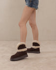 The Jobie | Coffee Fur Platform Mini Boot