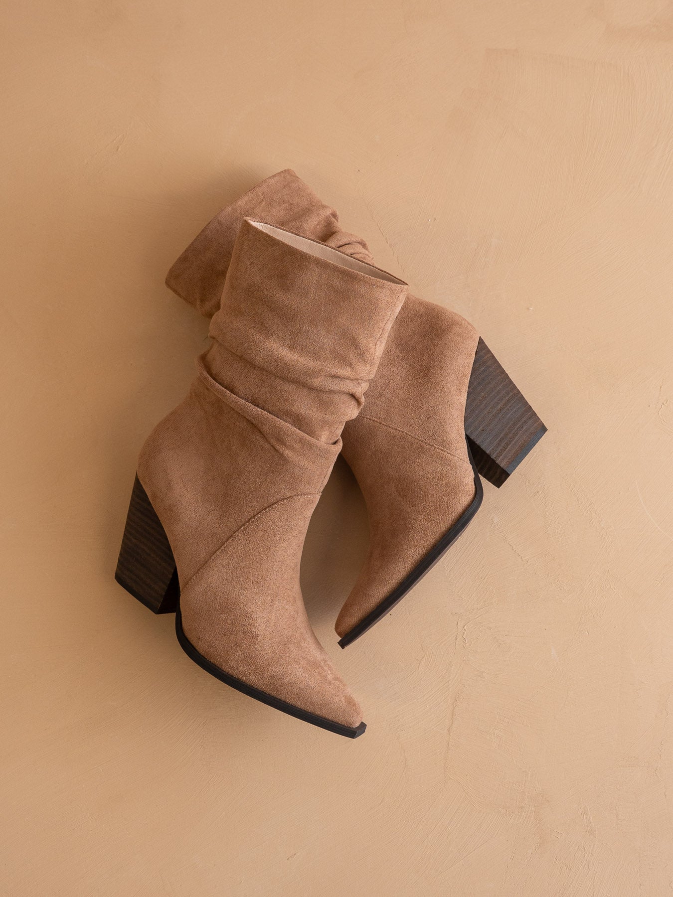 The Letty | Latte Tweed Slouch Boot