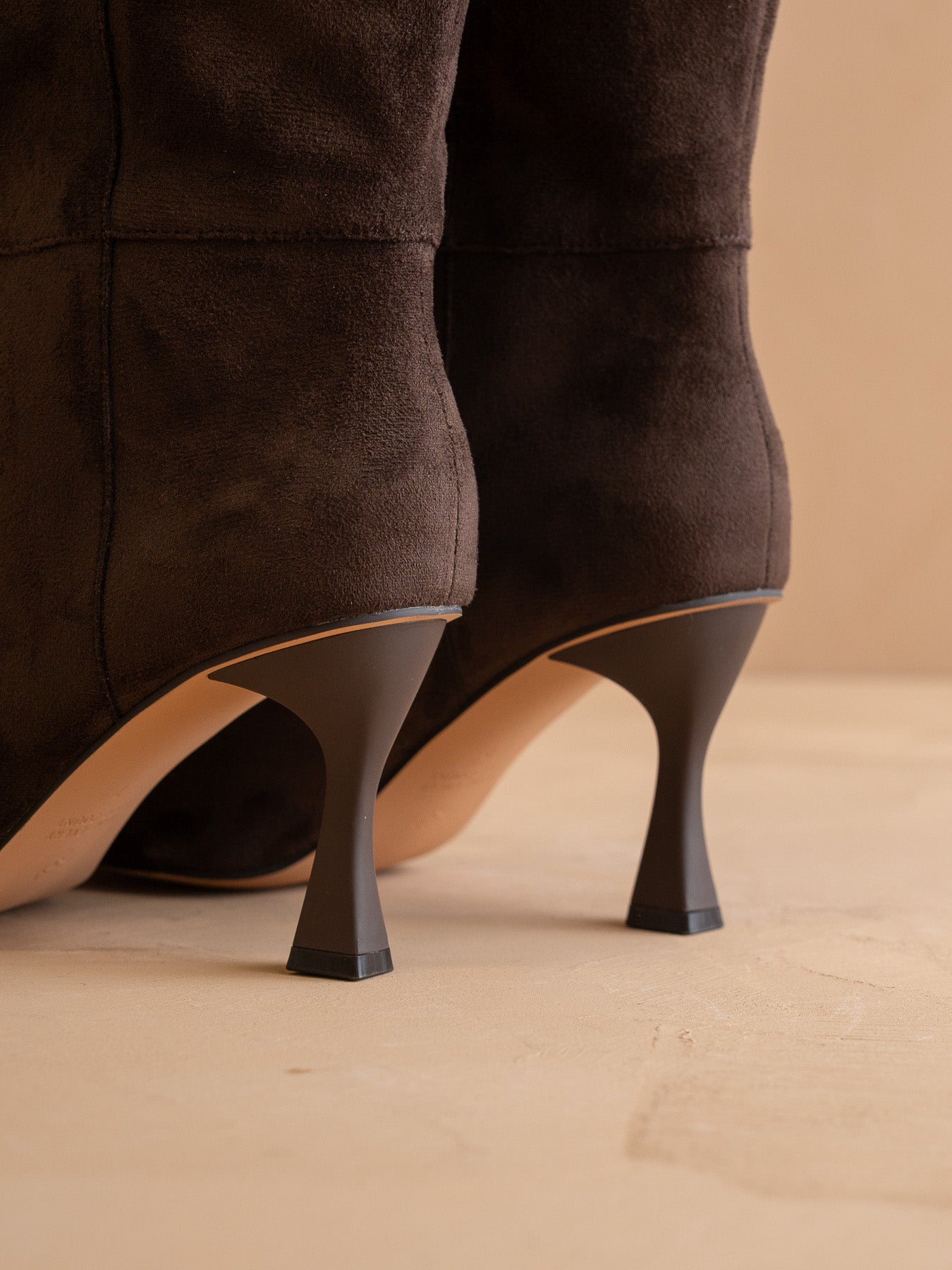 The Lexington | Coffee Sleek Pointed Toe Knee High Boot