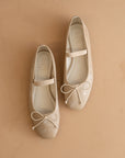 The London | Beige Ballet Pointe Flat