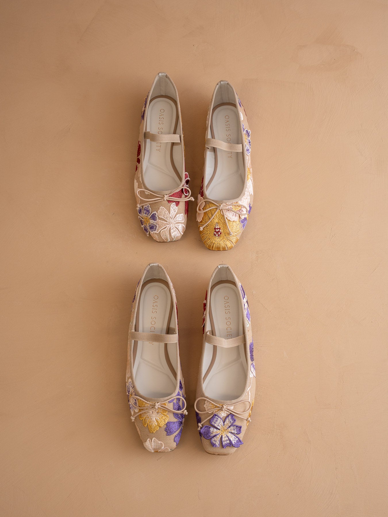 The London | Floral Ballet Pointe Flat
