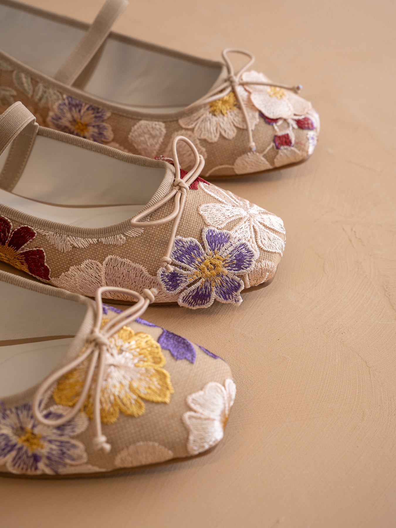 The London | Floral Ballet Pointe Flat