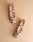 The London | Rose Garden Ballet Pointe Flat