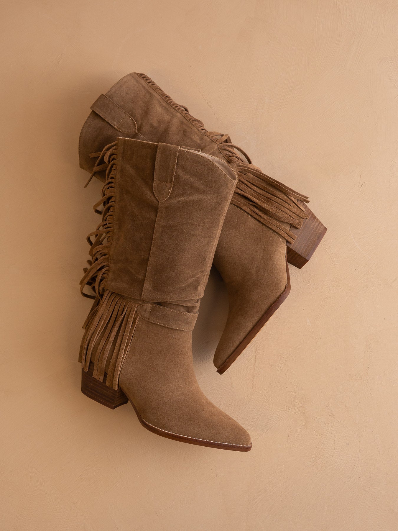 The Louise | Brown Fringe Western Boot