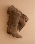 The Louise | Brown Fringe Western Boot
