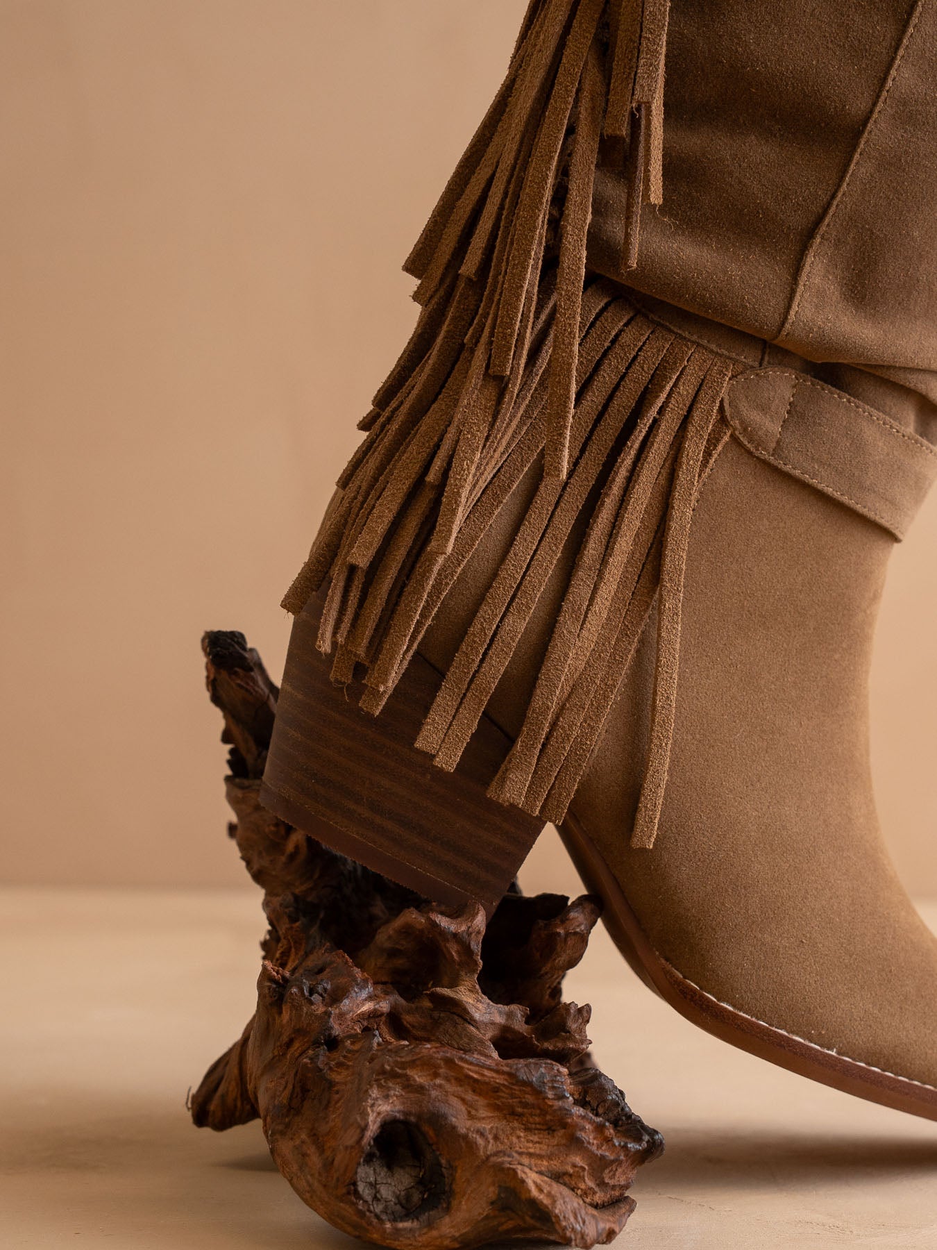 The Louise | Brown Fringe Western Boot