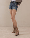 The Letty | Chai Tweed Tweed Slouch Boot