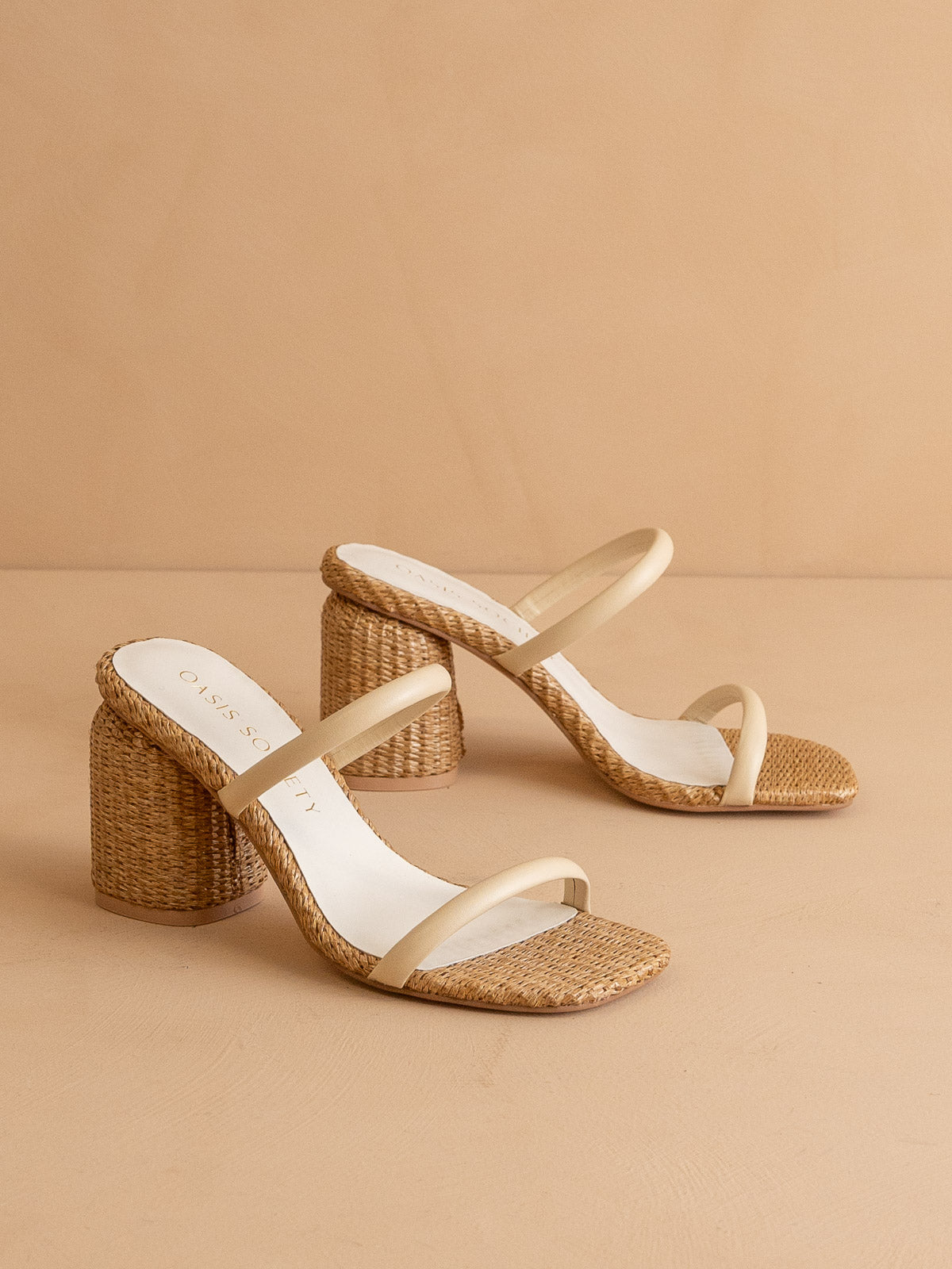 The Margaret | Butter Rattan Heel