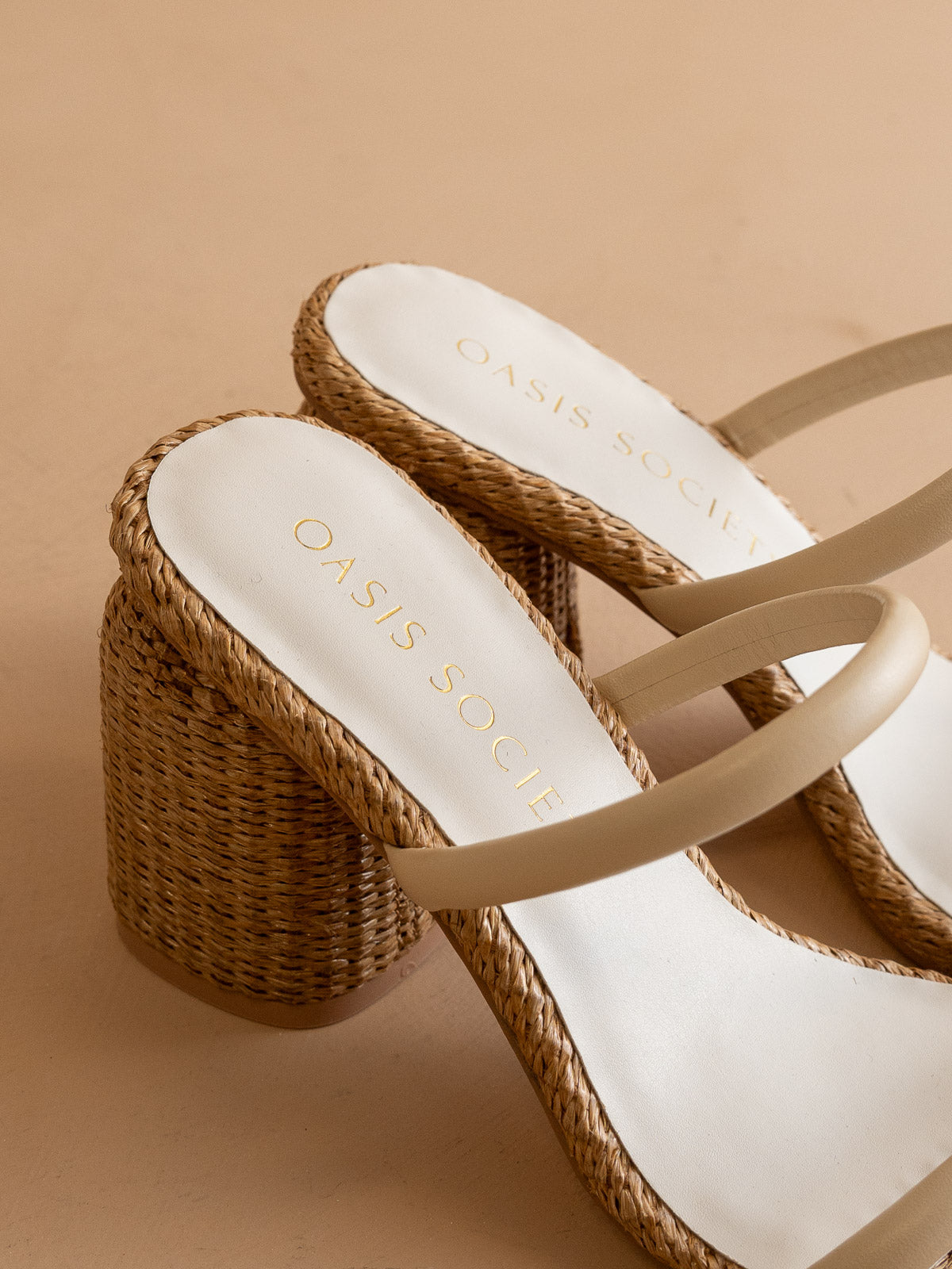 The Margaret | Butter Rattan Heel