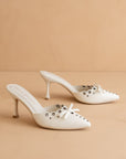 The Meridian | White Kitten Heel