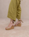 The Oceana | Rose Garden Gingham Wrap Wedge
