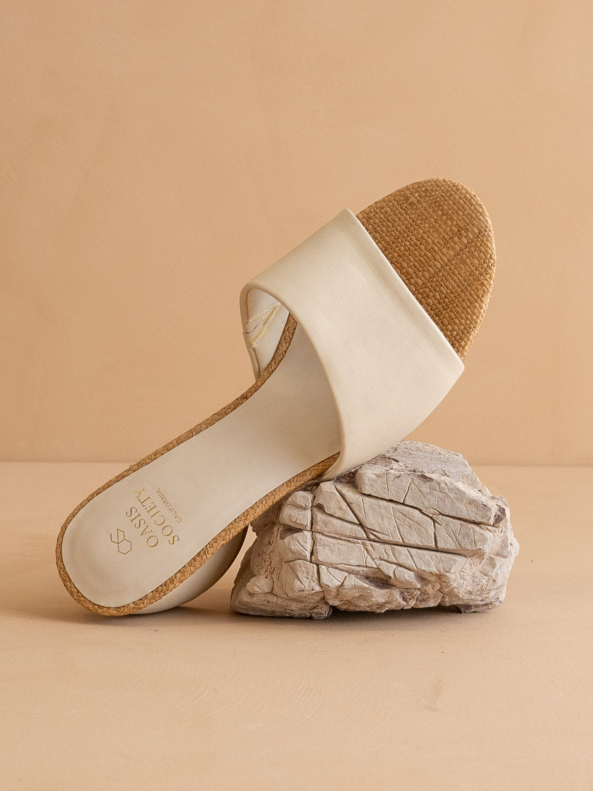 The Paloma | Beige Low Heeled Sandal