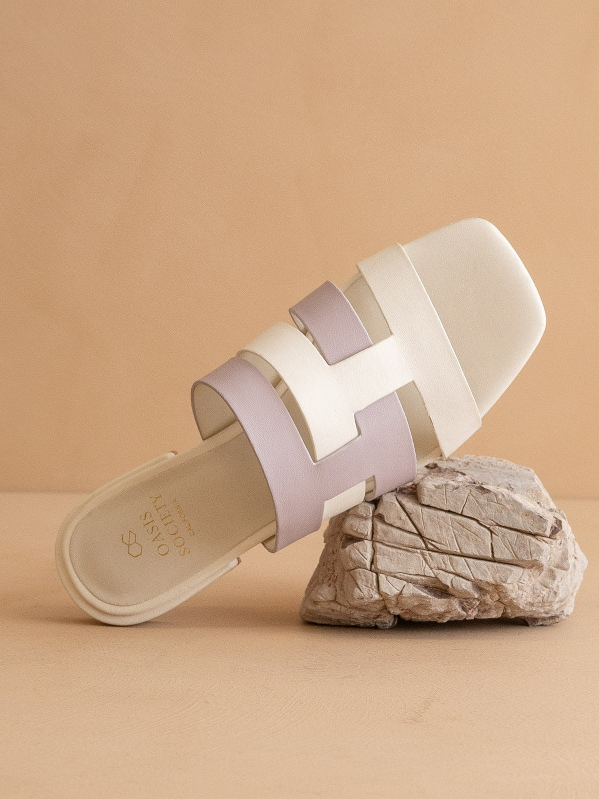The Parker | Lavender Architectural Flat Sandal