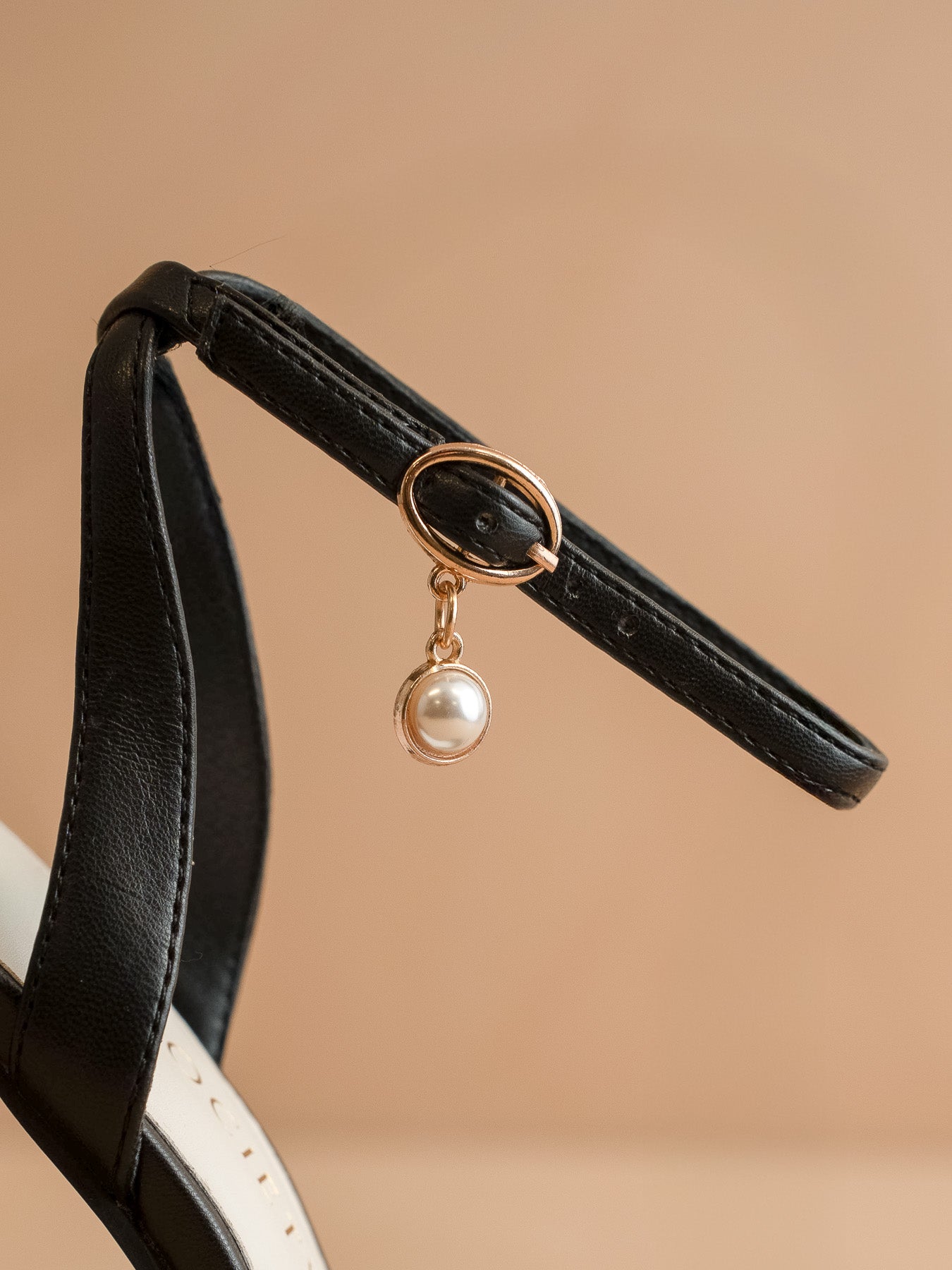 The Princess | Black Tweed Pointed Toe Heel with Ankle Strap