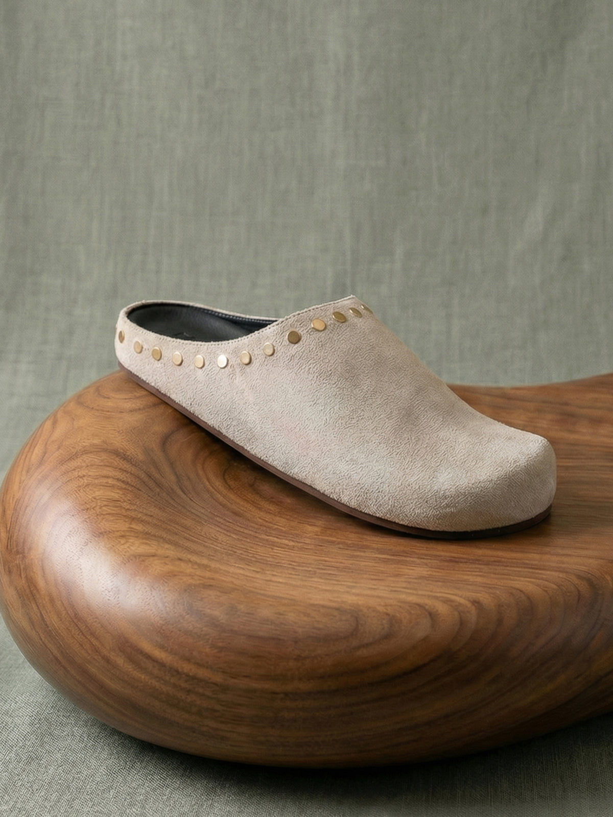 The Robin | Sand Studded Suede Mule