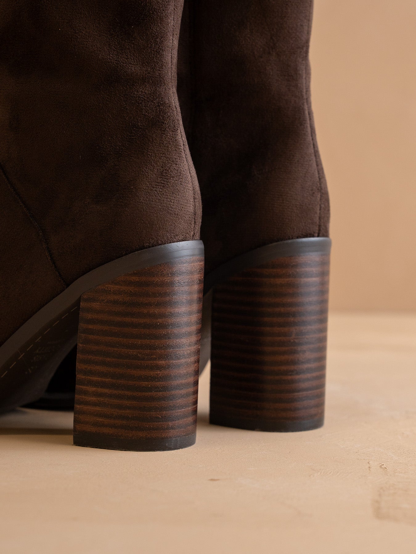 The Shiloh | Coffee Knee High Block Heel Boot