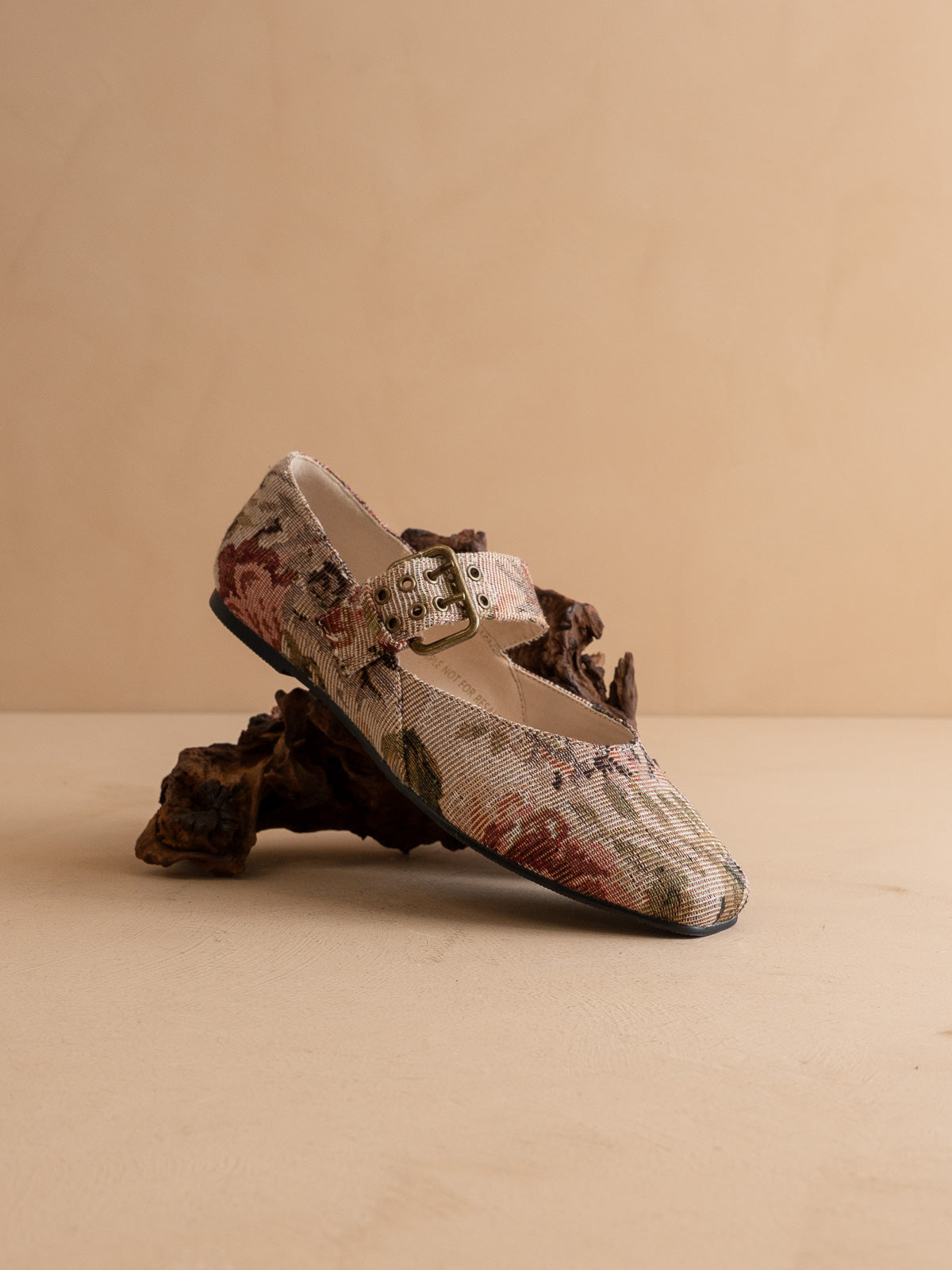 The Soho | Mauve Tapestry Ballet Flat with Buckle