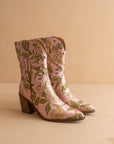 The Sorrel | Rose Garden Tapestry Western Bootie