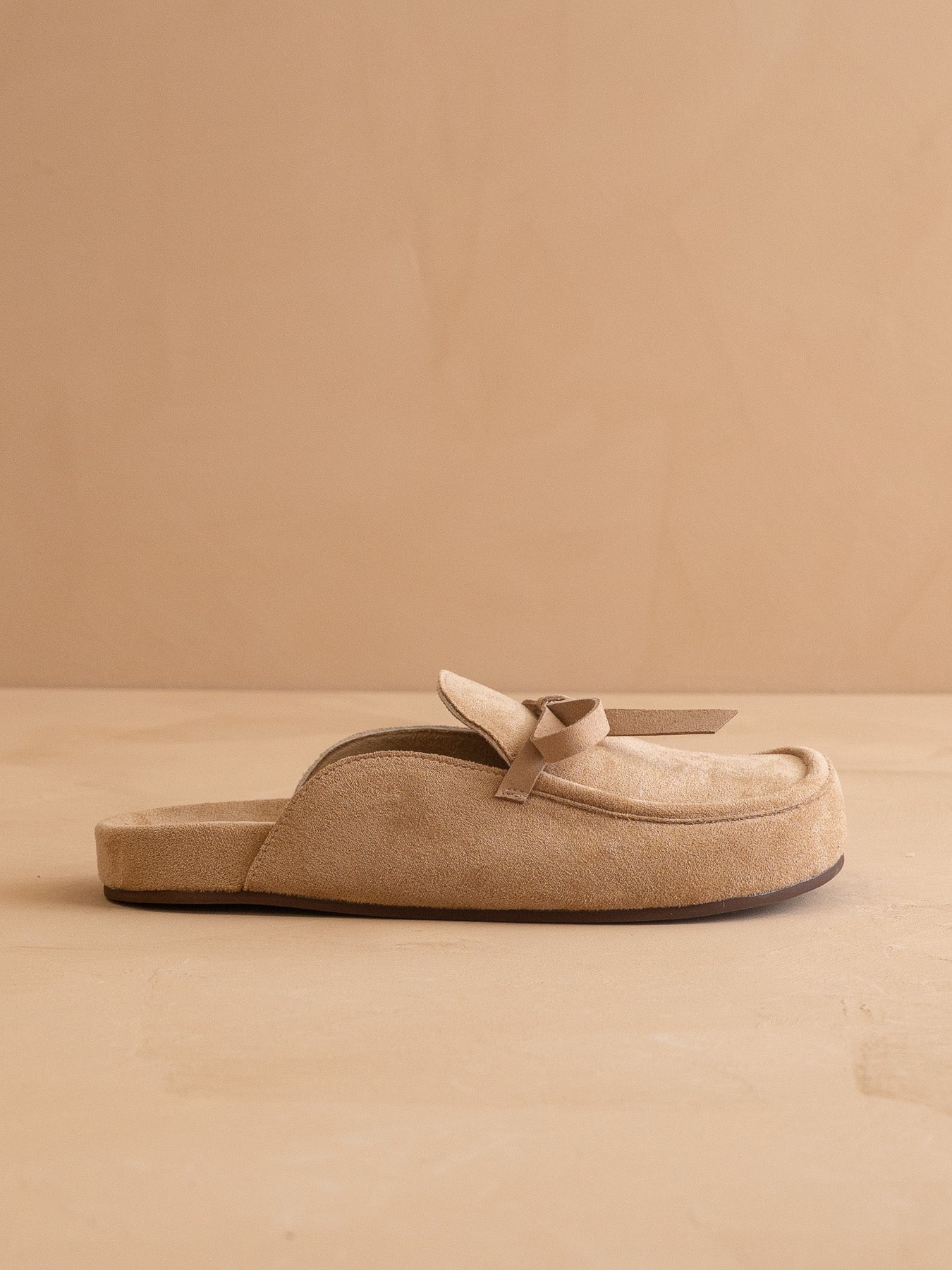The Stevie | Almond Tie Mule Loafer