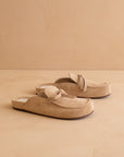 The Stevie | Almond Tie Mule Loafer