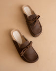 The Stevie | Coffee Tie Mule Loafer