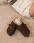 The Stevie | Coffee Tie Mule Loafer