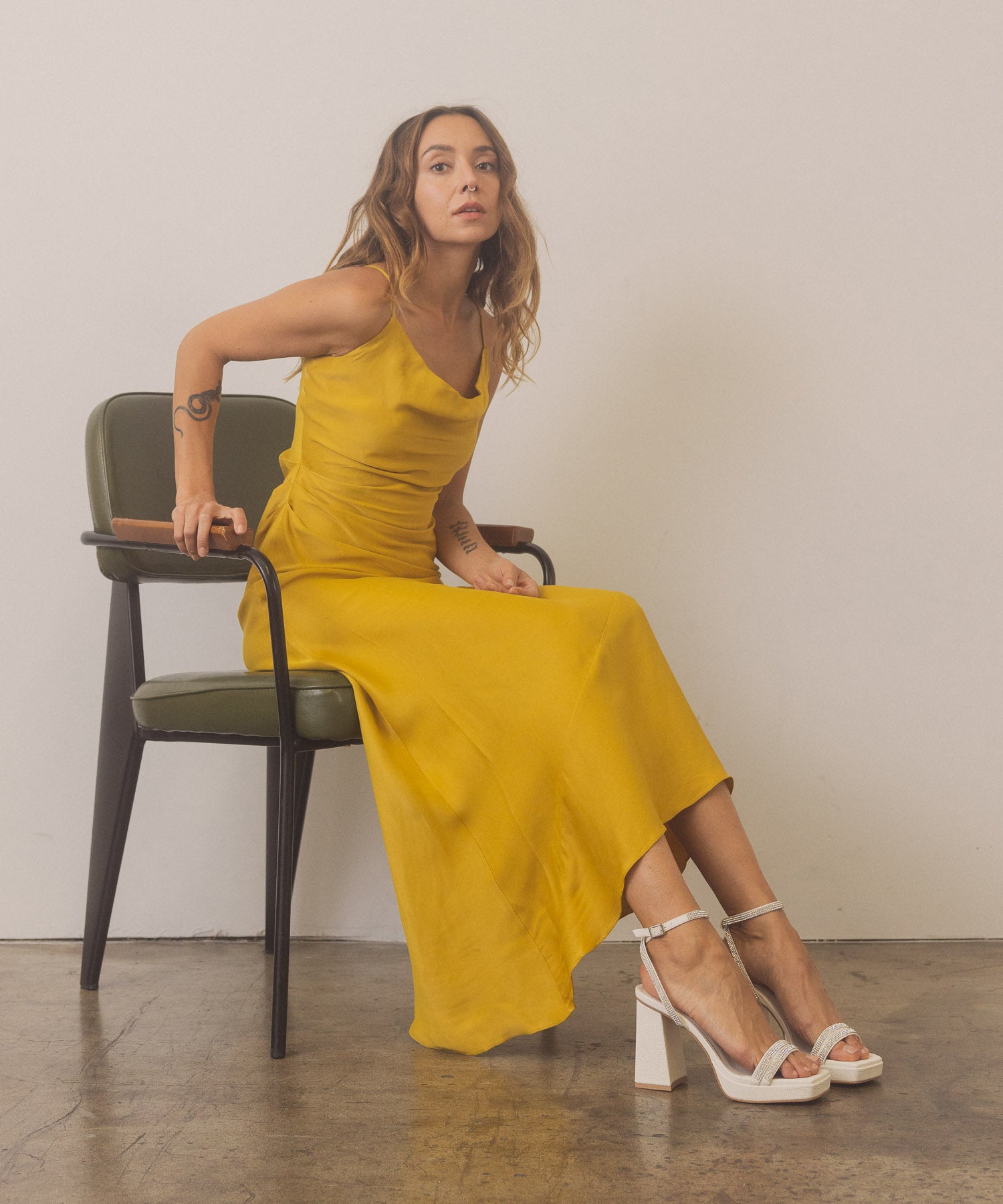 The Suva | White Rhinestone and reptile print strappy heel