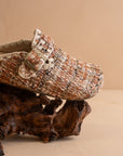 The Teri | Chai Tweed Buckle Mule