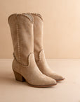 The Tilley | Almond Whipstitch Western Cowboy Boot