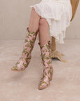 The Tesha | Rose Garden Floral Cowboy Boot