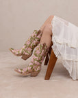 The Tesha | Rose Garden Floral Cowboy Boot