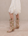 The Tesha | Rose Garden Floral Cowboy Boot
