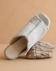 The Verona | Denim Frayed Denim Espadrille Wedge